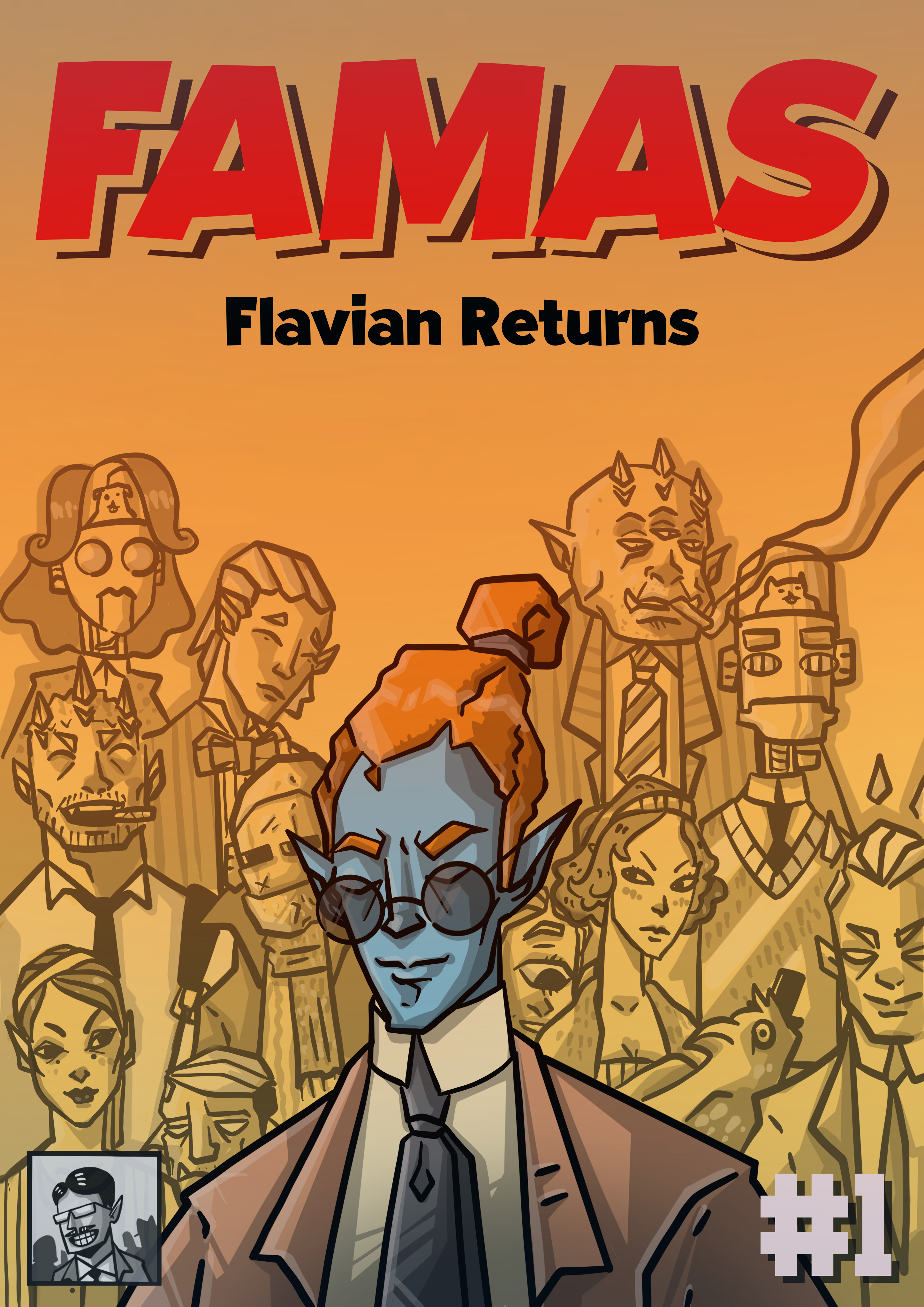 Comic cover for https://storage.hodlerlab.com/comics/famas/Famas-1-Flavian-Returns.pdf